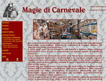 Tablet Screenshot of magiedicarnevale.com